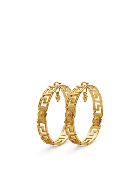 versace schmuck ohrringe|Versace Ohrringe aus Gold und Stahl .